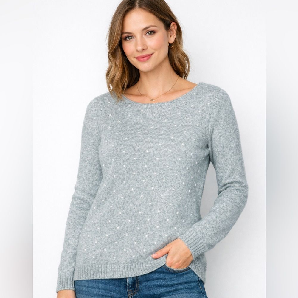 🧶 Benedetta B Gray Merino Wool Cashmere Blend‎ Sweater – Women’s Medium